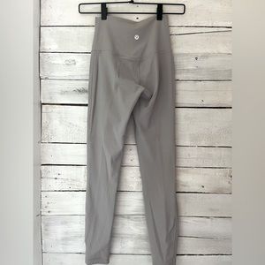 Lululemon size 2 leggings is purple grey color